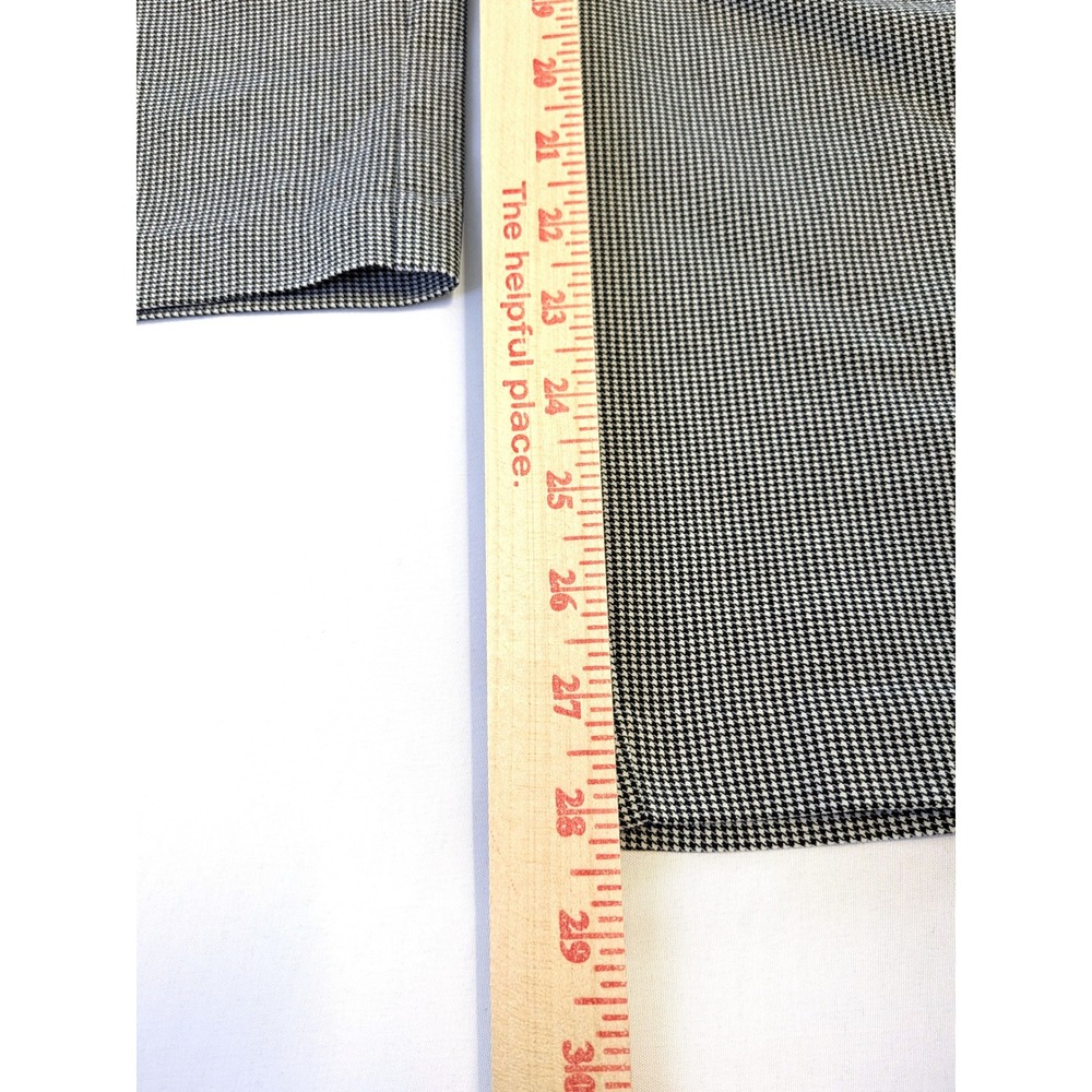 Candie's Audrey Pull On Houndstooth Pants Black White XS Zipper Detail Slim Leg - Picture 5 of 5